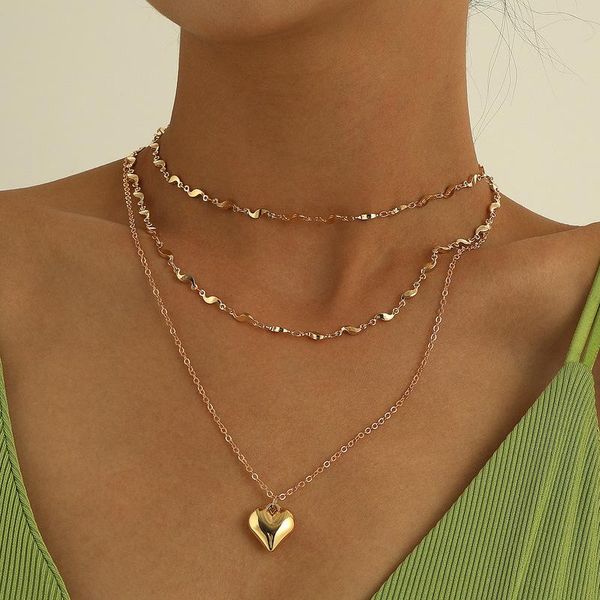 pendant necklaces vintage multilayer heart choker chain necklace for women gold silver color collar wedding party fashion jewelry gift
pendant necklaces vintage multilayer heart choker chain necklace for women gold silver color collar wedding party fashion jewelry gift