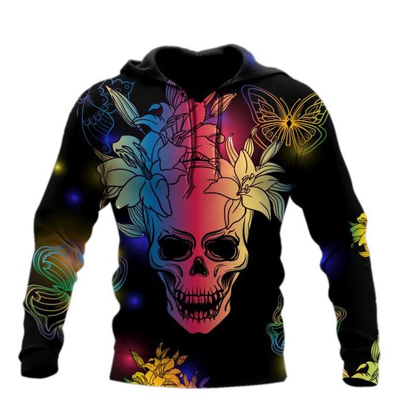 men's hoodies & sweatshirts 3d overall printing skull flower colorful and interesting unique harajuku pullover streetwear zipper hood, Black
men's hoodies & sweatshirts 3d overall printing skull flower colorful and interesting unique harajuku pullover streetwear zipper hood, Black