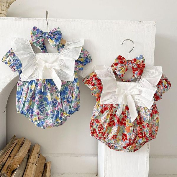 rompers korean style floral printing toddler baby girl romper infant girls jumpsuit cotton short sleeve summer clothes, Blue
rompers korean style floral printing toddler baby girl romper infant girls jumpsuit cotton short sleeve summer clothes, Blue