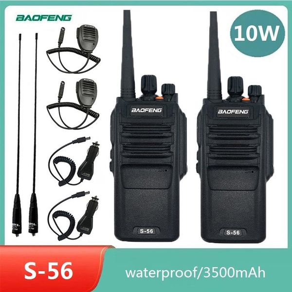 2pcs baofeng s-56 high power 10w waterproof walkie talkie 10km uhf ham cb radio comunicador two way station transceiver
2pcs baofeng s-56 high power 10w waterproof walkie talkie 10km uhf ham cb radio comunicador two way station transceiver