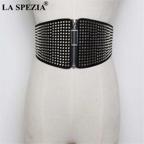 belts wide waist belt cummerbunds for women punk elastic rivet extra ladies black leather corsets, Black;brown
belts wide waist belt cummerbunds for women punk elastic rivet extra ladies black leather corsets, Black;brown