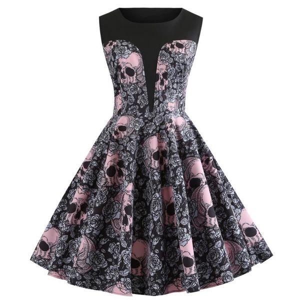 casual dresses vintage halloween christmas party dress women print sleeveless elegant clothes fashion sundress plus size summer jurken, Black;gray
casual dresses vintage halloween christmas party dress women print sleeveless elegant clothes fashion sundress plus size summer jurken, Black;gray