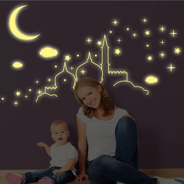 wall stickers fluorescent islamic castle architecture clouds moon luminous stars shining in the dark for children
wall stickers fluorescent islamic castle architecture clouds moon luminous stars shining in the dark for children