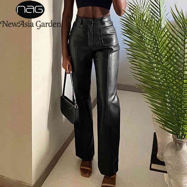 newasia leather pants women black fashion straight y2k pants pocket stretch long high waist trousers streetwear woman clothing 210413, Black;white
newasia leather pants women black fashion straight y2k pants pocket stretch long high waist trousers streetwear woman clothing 210413, Black;white