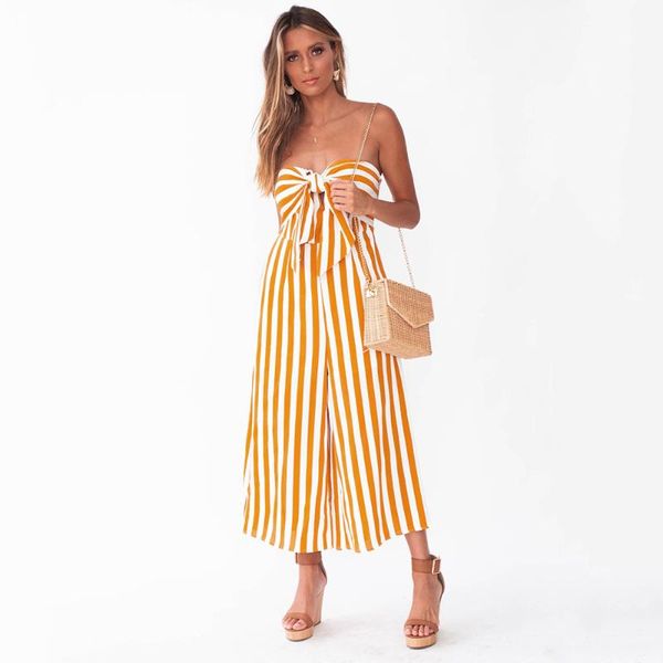 women's jumpsuits & rompers europe and the united states amazon striped jumpsuit wrapped chest straps bow wide leg pants, Black;white
women's jumpsuits & rompers europe and the united states amazon striped jumpsuit wrapped chest straps bow wide leg pants, Black;white