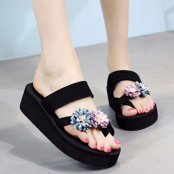 slippers women outdoor rome style summer sandals 2021 flip flops floral beach zapatos mujer platform casual shoes, Black
slippers women outdoor rome style summer sandals 2021 flip flops floral beach zapatos mujer platform casual shoes, Black