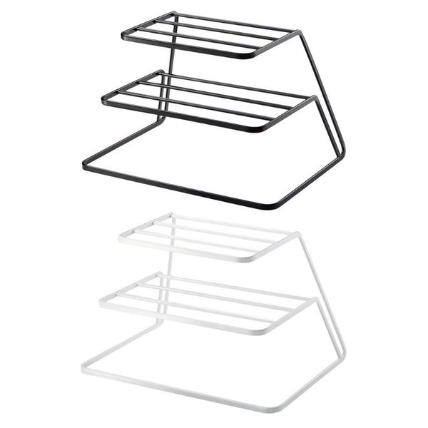 hooks & rails 3-tier metal wire plate drying rack rust resistant dishes storage shelf tray stand holder kitchen cabinet organizer
hooks & rails 3-tier metal wire plate drying rack rust resistant dishes storage shelf tray stand holder kitchen cabinet organizer