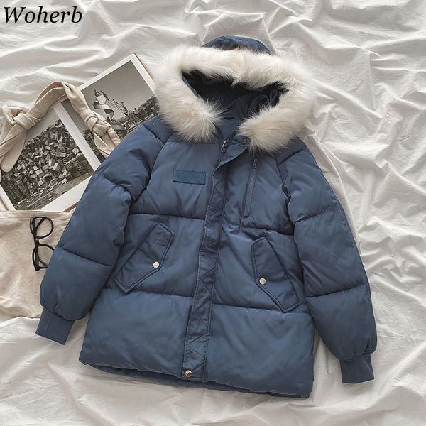 hooded warm winter jackets solid cargo casual thick vintage woman parkas loose bubble jacket chaquetas para mujer 210417, Black
hooded warm winter jackets solid cargo casual thick vintage woman parkas loose bubble jacket chaquetas para mujer 210417, Black