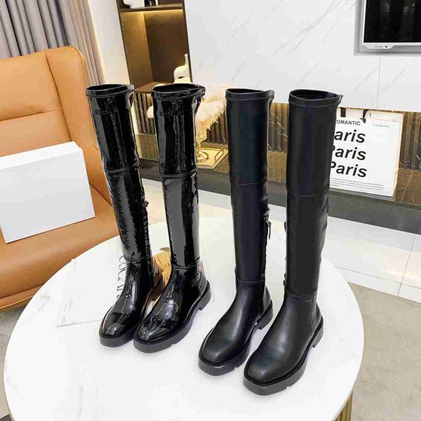 designer elastic thigh-high boots fashion black real leather women over the knee platform martin booties size 35-41
designer elastic thigh-high boots fashion black real leather women over the knee platform martin booties size 35-41