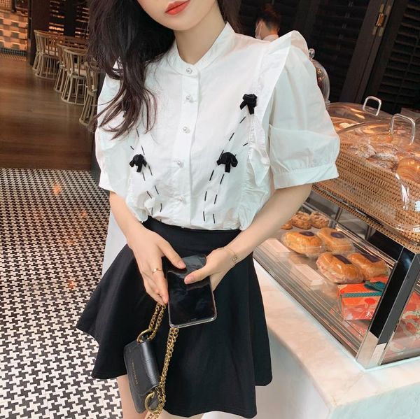 women's blouses & shirts chic bow bubble sleeves white shirt women fashion ruffled button summer blouse female cute short
women's blouses & shirts chic bow bubble sleeves white shirt women fashion ruffled button summer blouse female cute short