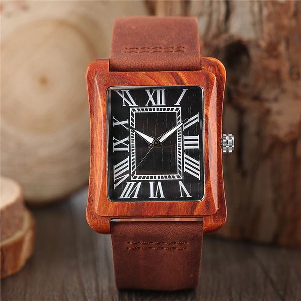 wristwatches handmade mens wooden quartz watches luxury creative rectangle wood dial nature bamboo leather strap for male clock father gifts, Slivery;brown
wristwatches handmade mens wooden quartz watches luxury creative rectangle wood dial nature bamboo leather strap for male clock father gifts, Slivery;brown