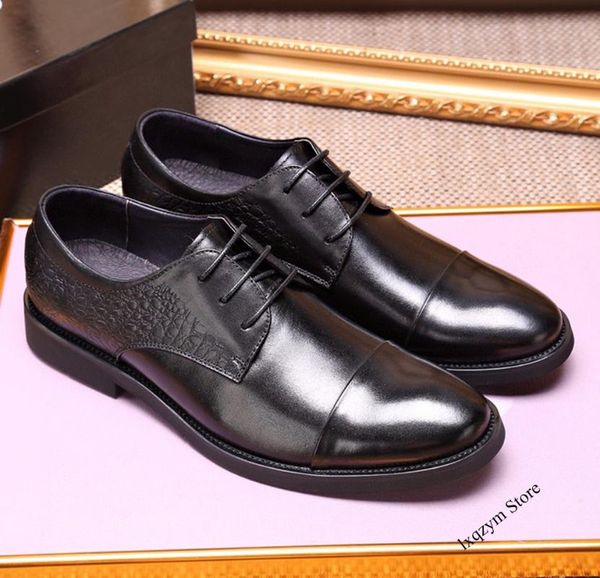 dress shoes men british casual leather bullock carved low loafers minimalist flats pointed toe breathable lace-up, Black
dress shoes men british casual leather bullock carved low loafers minimalist flats pointed toe breathable lace-up, Black