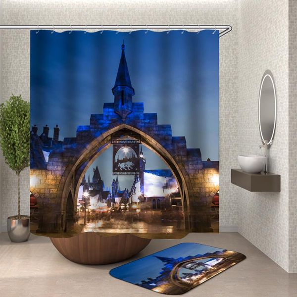 church shower curtain polyester fabric bathroom drop castle curtains
church shower curtain polyester fabric bathroom drop castle curtains