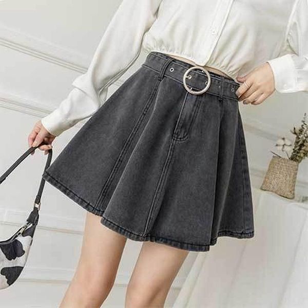 high waist women denim skirt 2021 arrivals grey blue with belt casual jean skirts for ladies jupe femme faldas mujer y85, Black
high waist women denim skirt 2021 arrivals grey blue with belt casual jean skirts for ladies jupe femme faldas mujer y85, Black