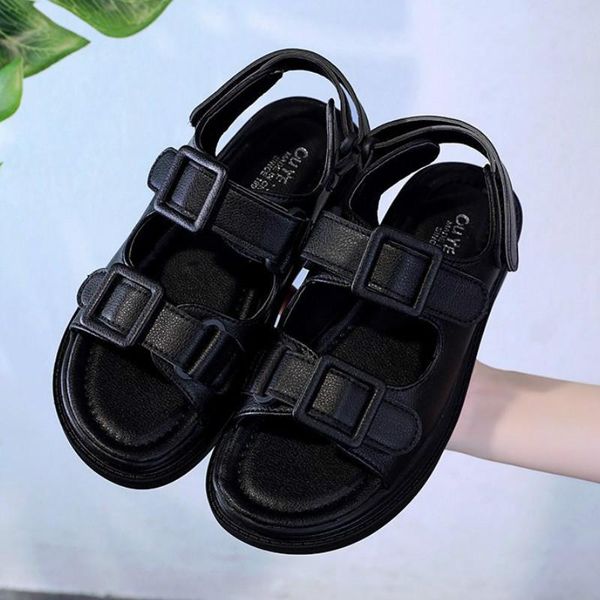 casual summer shoes woman flat platform sandals women soft leather open toe gladiator wedges outdoor travel, Black
casual summer shoes woman flat platform sandals women soft leather open toe gladiator wedges outdoor travel, Black