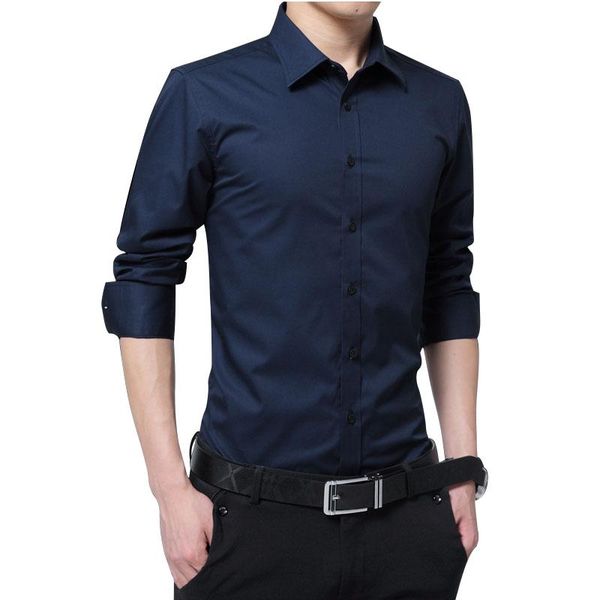 men's casual shirts 2021 luren plus size shirt fashionable color business dress long sleeve brand clothes, White;black
men's casual shirts 2021 luren plus size shirt fashionable color business dress long sleeve brand clothes, White;black