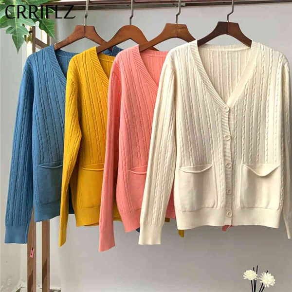 autumn winter knitted cardigans sweater women v-neck casual pockets single breasted crriflz 210520, White
autumn winter knitted cardigans sweater women v-neck casual pockets single breasted crriflz 210520, White
