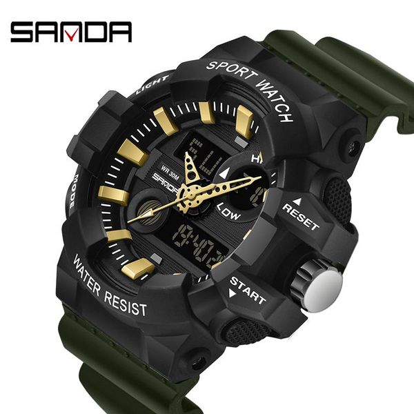 sanda sports men's watches luxury led digital military quartz watch men waterproof g style wristwatches relogio masculino clock, Slivery;brown
sanda sports men's watches luxury led digital military quartz watch men waterproof g style wristwatches relogio masculino clock, Slivery;brown