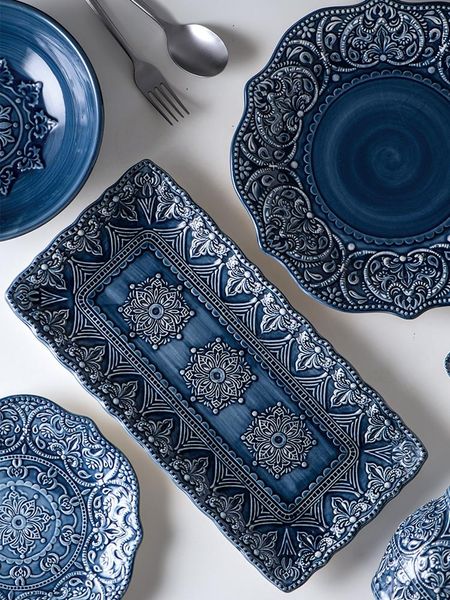 baroque brief ceramic plate set household creative dinner bowl high end european tableware dishes & plates
baroque brief ceramic plate set household creative dinner bowl high end european tableware dishes & plates