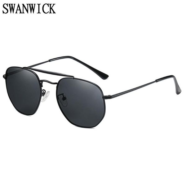 sunglasses swanwick retro square polarized men polygon metal frame women sun shade black green outdoor for driving uv400, White;black
sunglasses swanwick retro square polarized men polygon metal frame women sun shade black green outdoor for driving uv400, White;black