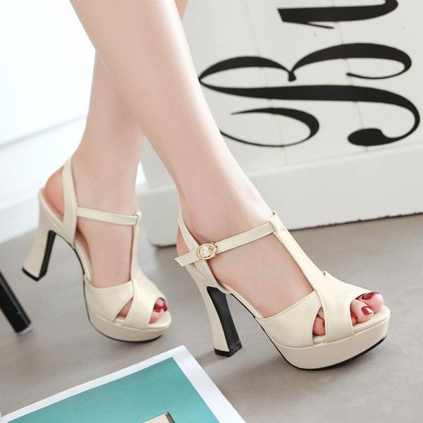 dress shoes 2021 summer women sandals women's fashion t-strap buckle strap thick heels platforms sandalias streetwear for girls, Black
dress shoes 2021 summer women sandals women's fashion t-strap buckle strap thick heels platforms sandalias streetwear for girls, Black