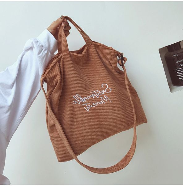 corduroy women's new trend embroidered letter tote bag college style single shoulder diagonal straddle handbag
corduroy women's new trend embroidered letter tote bag college style single shoulder diagonal straddle handbag