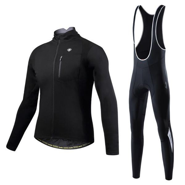 racing sets santic men cycling winter fleece thermal windproof reflective bicycle clothing mtb jackets bib long pants, Black;blue
racing sets santic men cycling winter fleece thermal windproof reflective bicycle clothing mtb jackets bib long pants, Black;blue
