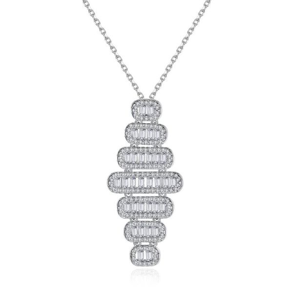pendant necklaces luoteemi charming oval necklace for women wedding party paved cubic zircon double color fashion jewelry gift bijoux, Silver
pendant necklaces luoteemi charming oval necklace for women wedding party paved cubic zircon double color fashion jewelry gift bijoux, Silver