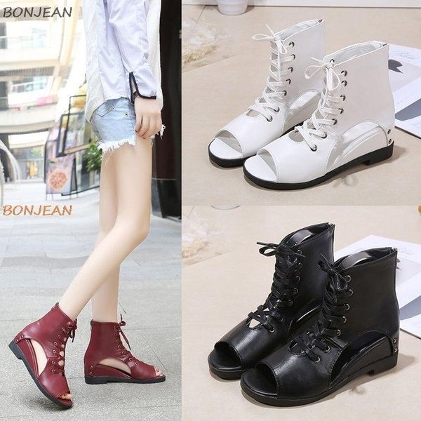 dress shoes summer fish mouth women sandals roman cross lace up ladies hollow out peep toe vintage wedges flat, Black
dress shoes summer fish mouth women sandals roman cross lace up ladies hollow out peep toe vintage wedges flat, Black