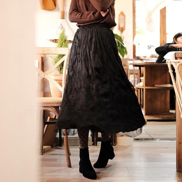 skirts lugentolo vintage womens loose all-match elastic waist skirt on both sides spring fashion a-line t159, Black
skirts lugentolo vintage womens loose all-match elastic waist skirt on both sides spring fashion a-line t159, Black
