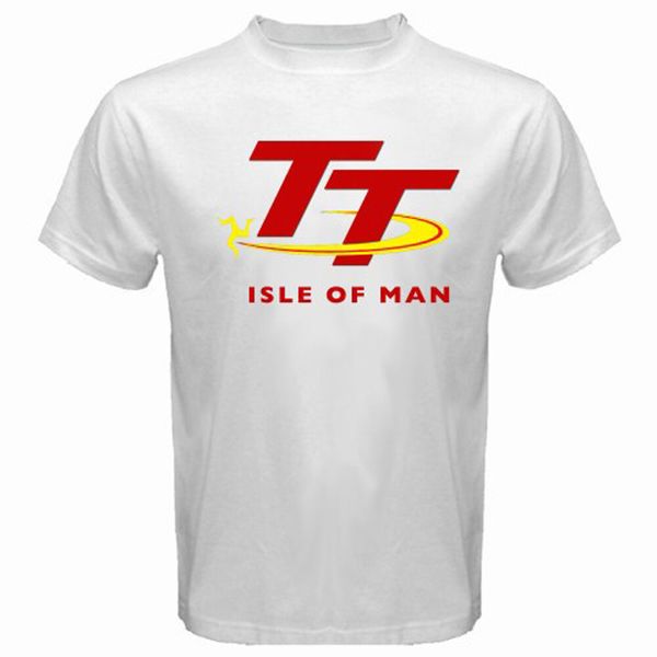 New Isle of Man TT Race Logo Men's White T-Shirt Size S to 3XL, White;black
New Isle of Man TT Race Logo Men's White T-Shirt Size S to 3XL, White;black