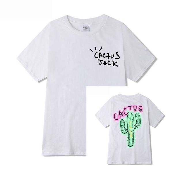 summer high street short-sleeved t shirts loose cactus print male and female couples bottoming t-shirt, White;black
summer high street short-sleeved t shirts loose cactus print male and female couples bottoming t-shirt, White;black