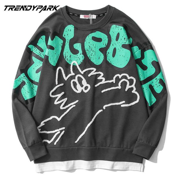 men's spring longsleeve t-shirt funny cartoon letters print hip hop sweatshirt oversized harajuku couples tees clothing 210601, White;black
men's spring longsleeve t-shirt funny cartoon letters print hip hop sweatshirt oversized harajuku couples tees clothing 210601, White;black