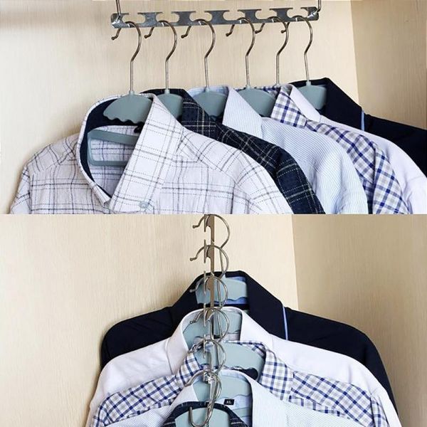 hangers & racks 1pcs multifunctional space saving metal with hook magic 6 hole clothes closet organizer iron drying rack
hangers & racks 1pcs multifunctional space saving metal with hook magic 6 hole clothes closet organizer iron drying rack