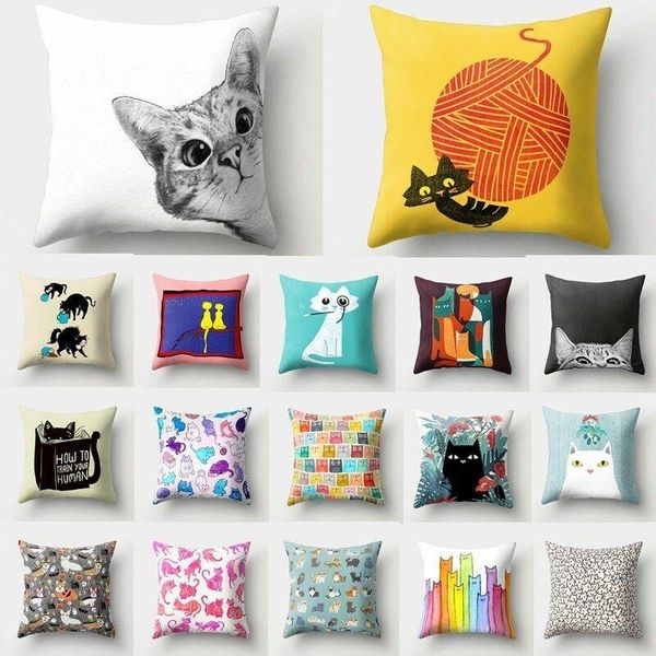 cushion/decorative pillow cat pattern polyester throw living room cushion cover car home decoration
cushion/decorative pillow cat pattern polyester throw living room cushion cover car home decoration