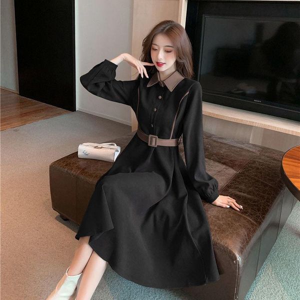 casual dresses women designer korean dress 2021 spring midi business office lady one-piece elegant velvet long sleeve winter sashes, Black;gray
casual dresses women designer korean dress 2021 spring midi business office lady one-piece elegant velvet long sleeve winter sashes, Black;gray