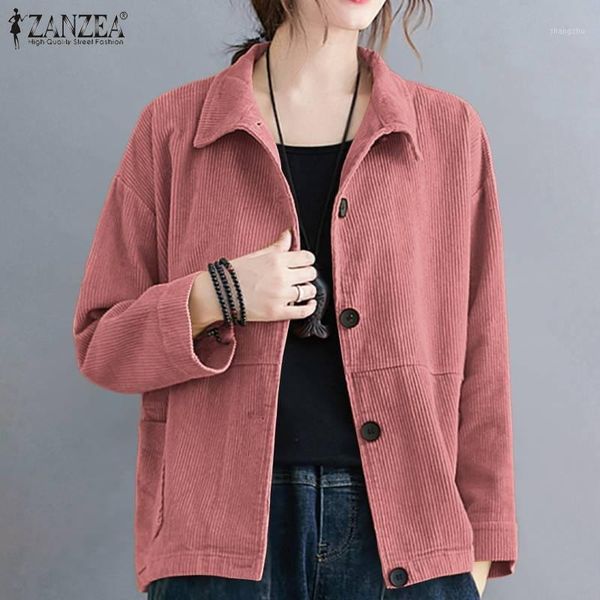 women's jackets women's women vintage long sleeve corduroy autumn casual lapel neck buttons solid cotas loose shirt tunic outwear, Black;brown
women's jackets women's women vintage long sleeve corduroy autumn casual lapel neck buttons solid cotas loose shirt tunic outwear, Black;brown