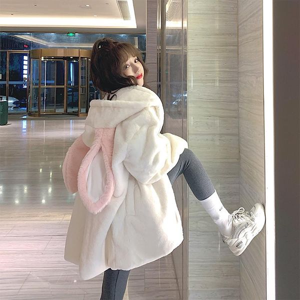 women's jackets japanese winter women lolita outerwear hooded ear white black lambswool zipper coat cute kawaii thick warm faux fur, Black;brown
women's jackets japanese winter women lolita outerwear hooded ear white black lambswool zipper coat cute kawaii thick warm faux fur, Black;brown