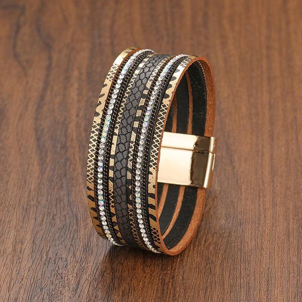 charm bracelets tehao the 2021 fashion 7 bohemian multilayer wide bag seven color leather women's femme jewelry, Golden;silver
charm bracelets tehao the 2021 fashion 7 bohemian multilayer wide bag seven color leather women's femme jewelry, Golden;silver