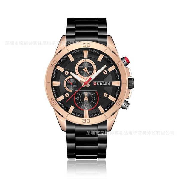 wristwatches trendy men's watch steel belt quartz waterproof business, Slivery;brown
wristwatches trendy men's watch steel belt quartz waterproof business, Slivery;brown