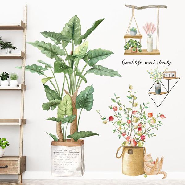 wall stickers nordic style green leaves wallpaper palm potted cute cat large size removable living room bed decoration
wall stickers nordic style green leaves wallpaper palm potted cute cat large size removable living room bed decoration