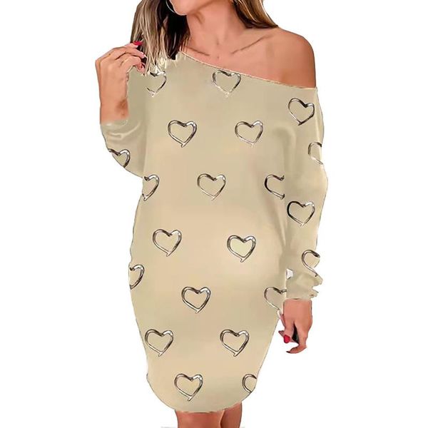 casual dresses feitong elegent love summer 2021 ladies slim fashion cartoon print round neck long sleeve loose dress, Black;gray
casual dresses feitong elegent love summer 2021 ladies slim fashion cartoon print round neck long sleeve loose dress, Black;gray