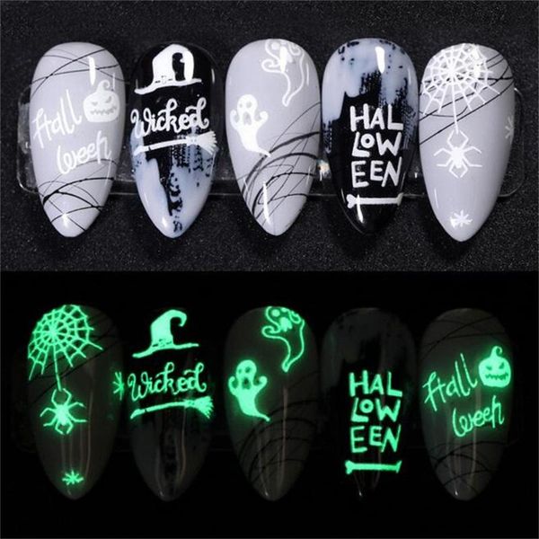 stickers & decals 4pcs 3d nail halloween design luminous sticker diy art patch transfer sliders tips nails decorations l817, Black
stickers & decals 4pcs 3d nail halloween design luminous sticker diy art patch transfer sliders tips nails decorations l817, Black