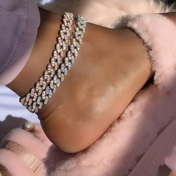 anklets hip hop bling cuban link chain iced out anklet women men rhinestone bracelet wholesale miami thick chunky punk rock jewelry foot, Red;blue
anklets hip hop bling cuban link chain iced out anklet women men rhinestone bracelet wholesale miami thick chunky punk rock jewelry foot, Red;blue
