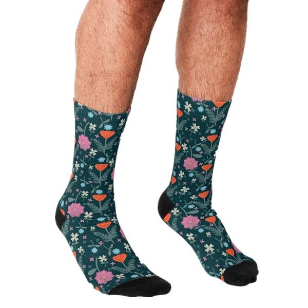 men's socks funny folksy springtime flowers pattern printed hip hop men happy cute boys street style crazy for, Black
men's socks funny folksy springtime flowers pattern printed hip hop men happy cute boys street style crazy for, Black