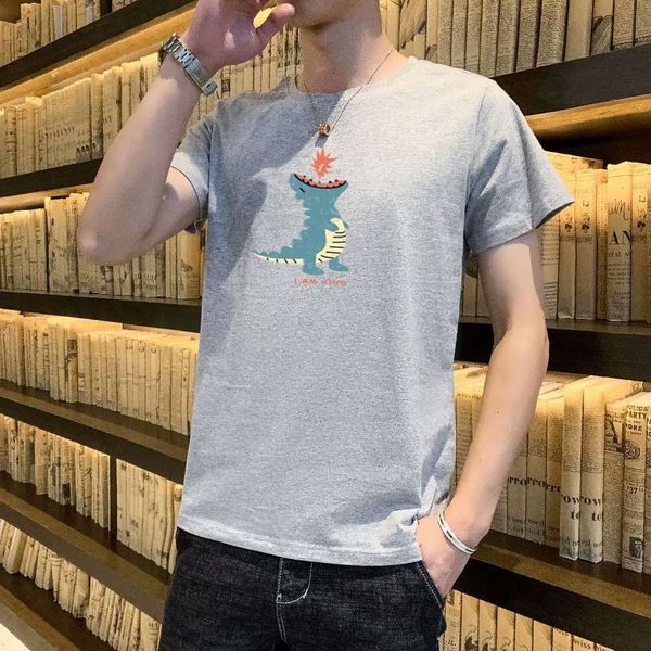 fashion t-shirt men's short sleeve brand ins versatile loose 2021 summer street sports student clothes, White;black
fashion t-shirt men's short sleeve brand ins versatile loose 2021 summer street sports student clothes, White;black