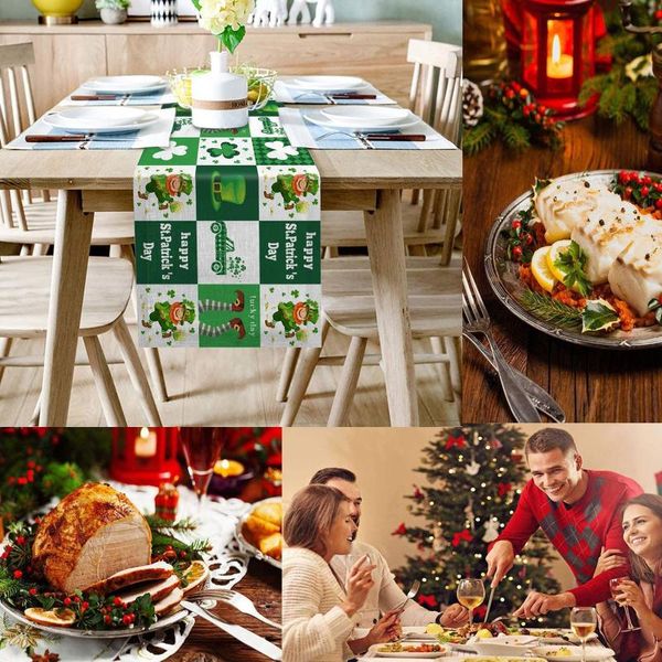 st. patrick's day printed dining table runner for family holiday parties decor cloth disposable covers
st. patrick's day printed dining table runner for family holiday parties decor cloth disposable covers