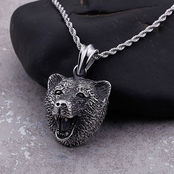 titanium ornament wholesale titanium steel pendant animal cartoon retro nordic bear stainless steel pendant men and womendio chan contact, Silver
titanium ornament wholesale titanium steel pendant animal cartoon retro nordic bear stainless steel pendant men and womendio chan contact, Silver