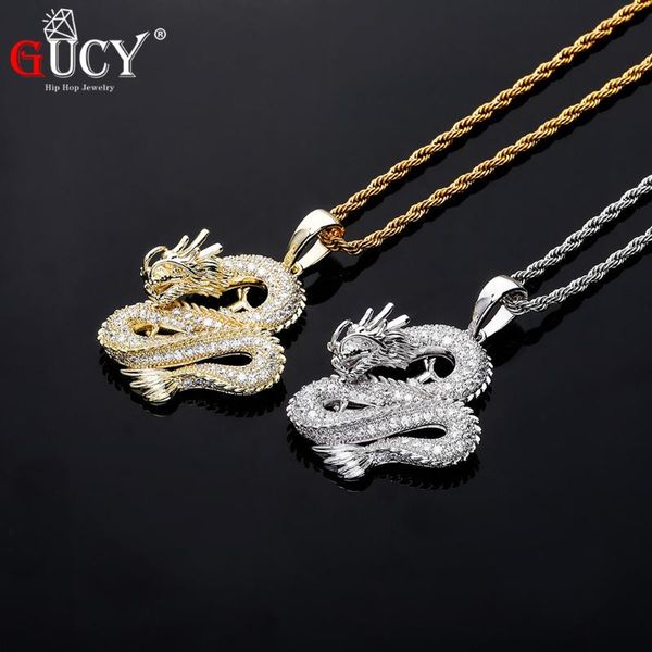 gold silver color animal dragon rapper pendant tennis chain bling cubic zircon men's hip hop jewelry for gift necklaces
gold silver color animal dragon rapper pendant tennis chain bling cubic zircon men's hip hop jewelry for gift necklaces