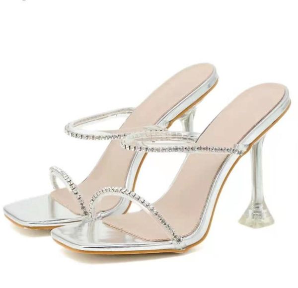 ladies wedding shoes woman slippers fashion pvc transparent crystal rhinestone slides clear strange heels sandals, Black
ladies wedding shoes woman slippers fashion pvc transparent crystal rhinestone slides clear strange heels sandals, Black